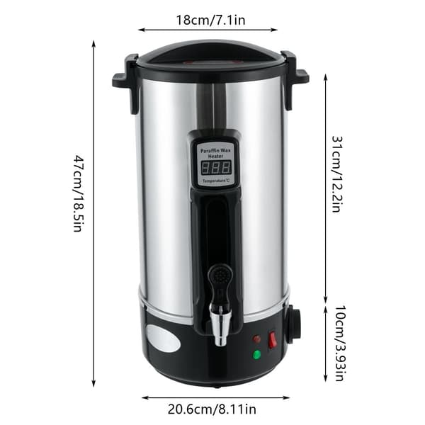 Vahaliuotin, 8L/10.8L/12L kapasiteetti, LED-näyttö, 1100W teho,10,8 L