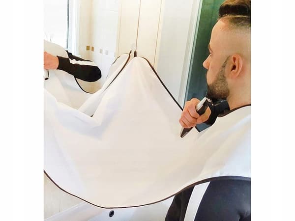 Skægforklæde til barberskæg og overskæg