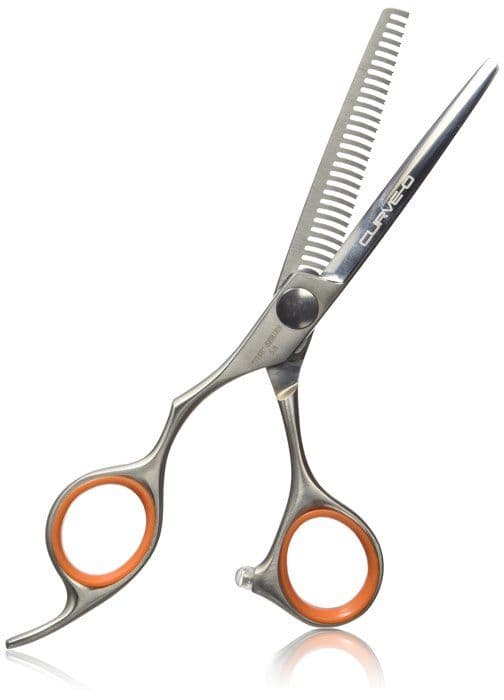 Frisörsax - gallringssax Olivia trädgård - SH-CV1PC-TL580 - Curve-O Serien Vänsterhänt gallringssax 5,8''