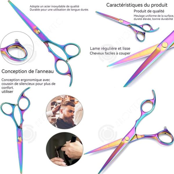 INN Frisörsax 16cm professionell salong hårklippning styling frisörsax flerfärgad professionell hårsax