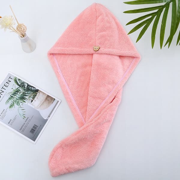 HÅRTØRRINGSHÅNDKLÆDE Hovedbeskytter BJØRNEKLIPPE Mikrofiber Blå
