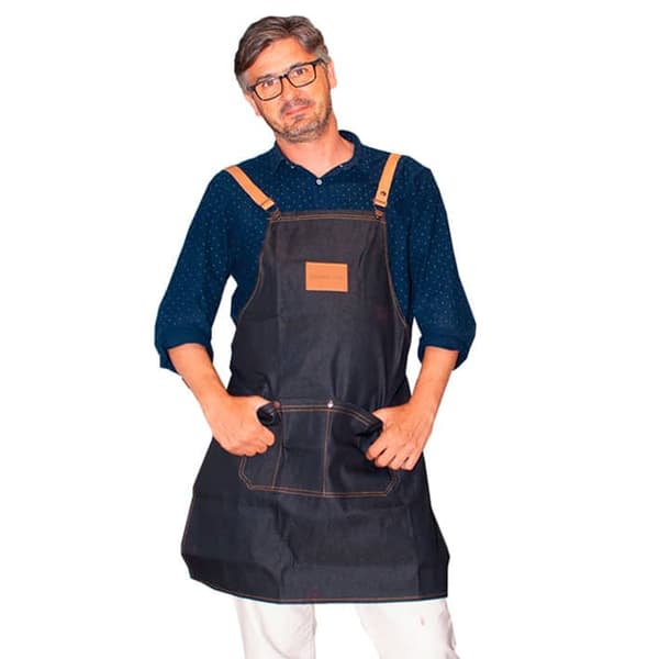 Frisørforklæde JEANS 75x65 EUROSTIL