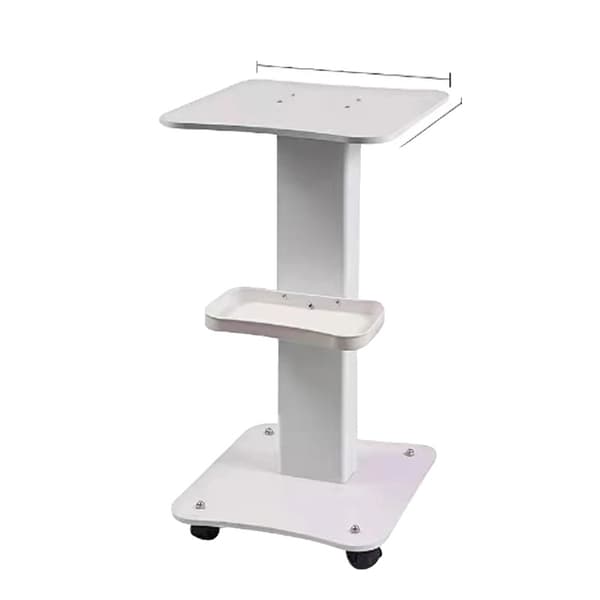 Alumiininen kampaamovaunu, pyörivä kauneuskärry, korkeus 70cm,pieni koko