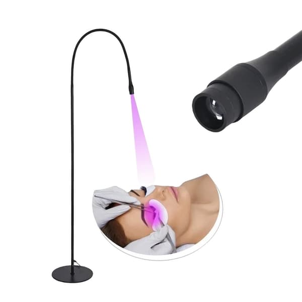 UV-franshärdande lampa, 5W effekt, justerbar höjd, 180 lamppärlor,5W Svart, EU