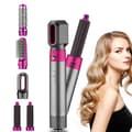 Miniatyrbillede 1 af 6: Moorle Multifunktionel 5-i-1 Hårtørrer, Air Styler, Hot Air Brush, Hair Styler - Krøller, Volumen og glat hår