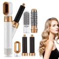 Miniatyrbillede 1 af 6: Moorle Multifunktionel 5-i-1 Hårtørrer, Air Styler, Hot Air Brush, Hair Styler - Krøller, Volumen og glat hår