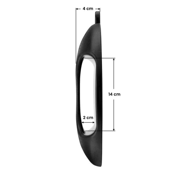 Q-29 rundt frisørspejl, sort