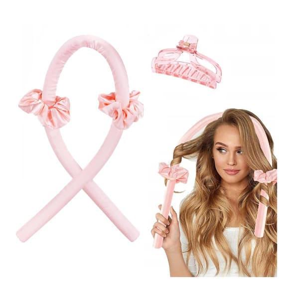 Pink hårrulle