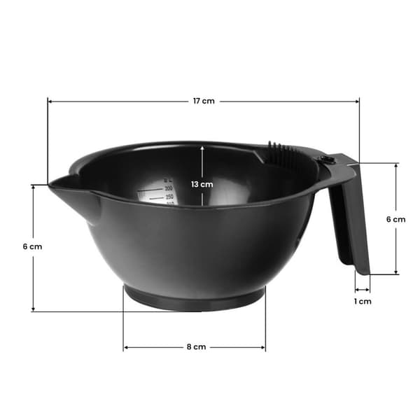 Måla blandningsskål A-013 svart