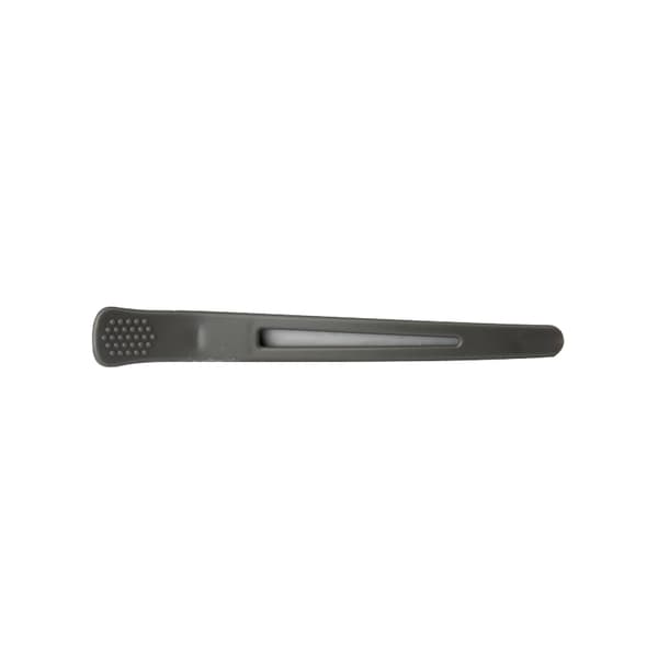E-12B frisørclips spænder, 6 stk 11,5 cm, grå