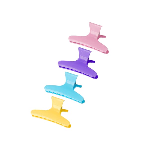 Krabbe frisørklemmer E-47 12 stk, 8,2 cm, bland farve