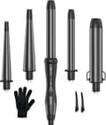 Miniatyrbild 2 av 2: Curling Iron, 5-i-1 Mångsidig Design, Snabb Uppvärmningsteknik,EU, 186C5 Svart