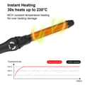 Miniatyrbillede 4 af 4: Hårkrøllejern, 1-tommers tønde, LCD temperaturdisplay