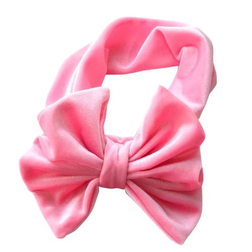 Bild av Ny sammet baby pannband turban stor för nyfödda rosett hår barn kid wrap tillbehör