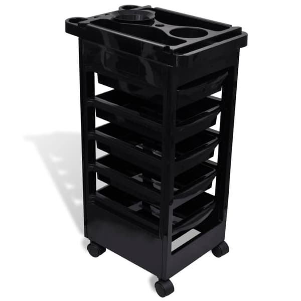 vidaXL plastiktrolley med hjul til frisørsaloner