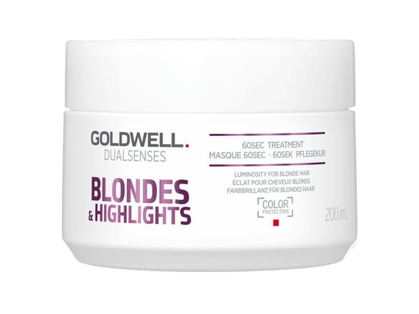 GOLDWELL_Dualsenses Blondes &amp; Highlights 60s Treatment regenerating mask for blonde hair 200ml