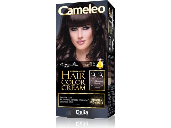Delia Cosmetics Cameleo HCC Omega + permanent dye No. 3.3 Dark Chocolate 1op.