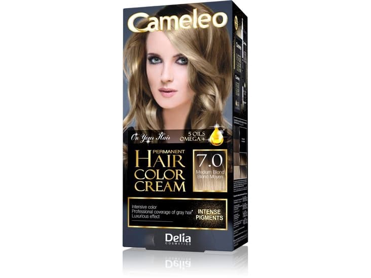 Delia Cameleo HCC Omega + permanent dye No. 7.0 Medium Blond 1op.