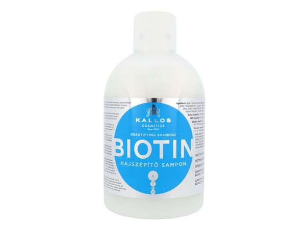KALLOS Biotin Beautifying Shampoo för glänsande och glest hår 1000ml