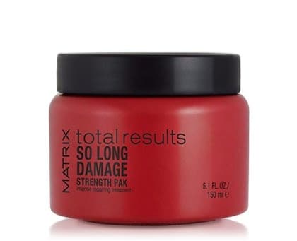 Matrix So Long Damage Strength Pack, Kvinner, Skadet hår, Livløst hår, Svart, Blond, Brun, Chestnut colour, Rød, 150 ml, Revitalisering, Shine (lys),