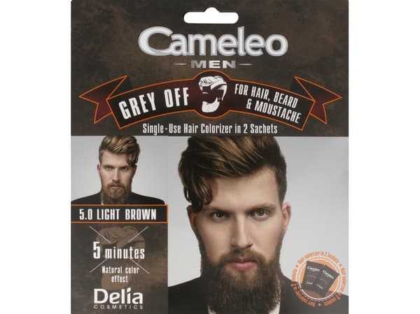 DELIA CAMELEO MEN GREY OFF 5.0 LIGHT BROW DYE/HAIR