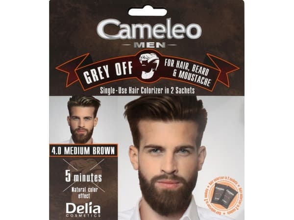 DELIA CAMELEO MEN GREY OFF 4.0 MEDIUM BRO DYE/HAIR
