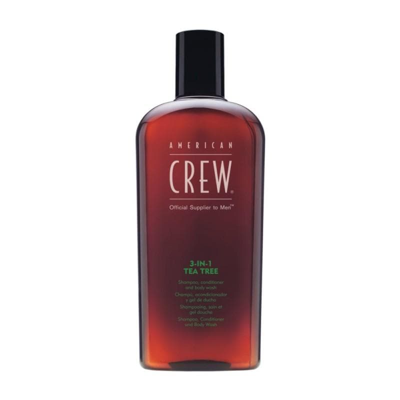 AMERICAN CREW_Official Supplier To Men 3-In-1 Tea Tree Shampoo Conditioner And Body Wash szampon odĹĽywka i ĹĽel do kÄ…pieli z drzewa herbacianego dla