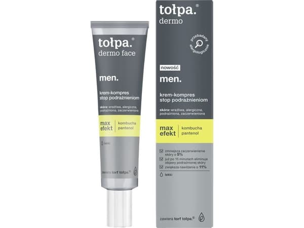 Tolpa Dermo men. Max efekt Creme - Stop Irritation Compress 40ml