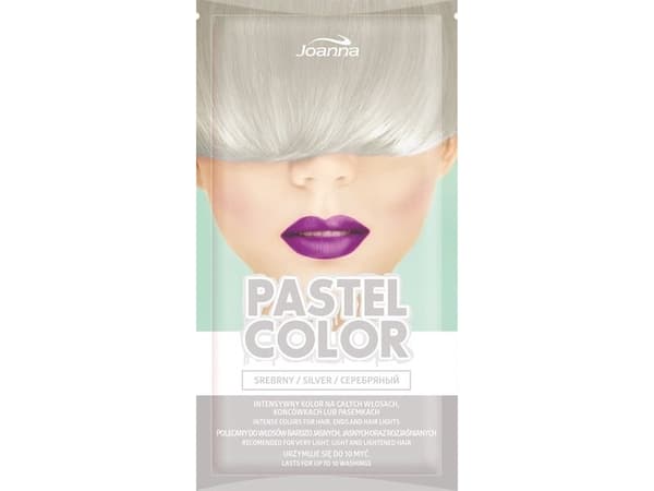 Joanna Pastel Color Hair Shampoo in Sachet Up to 10 Washes Ammonia FREE 35g Silver