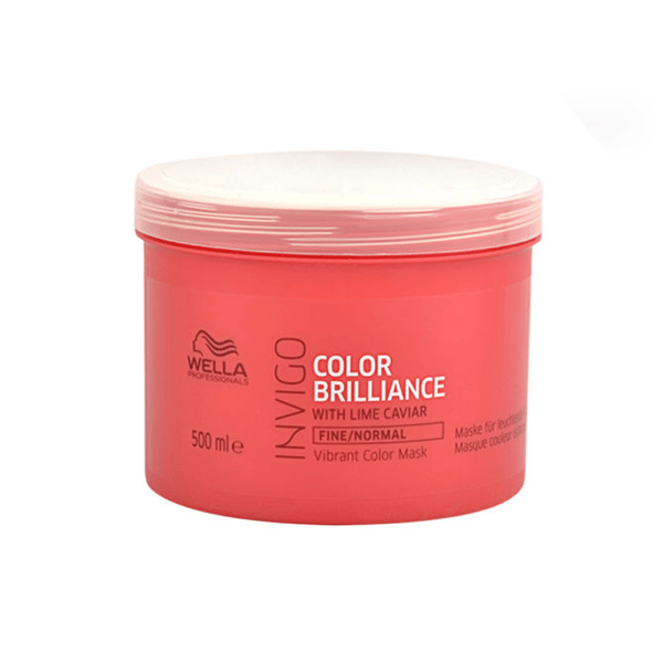 Wella Care INVIGO Brilliance Mask Fine Hair 500ml - Normalt & Glansigt