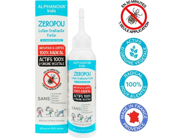 ALPHANOVA KIDS Balm for lice and their larvae with coconut oil 100ml