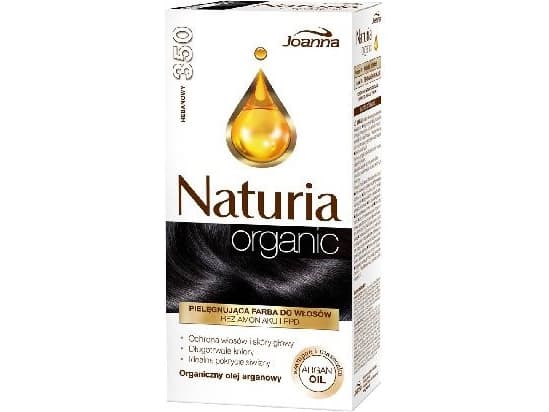JOANNA_Naturia Organic conditioning hair dye without ammonia and PPD 350 Ebony Ebony