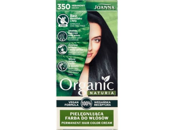 JOANNA_Naturia Organic conditioning hair dye without ammonia and PPD 350 Ebony Ebony