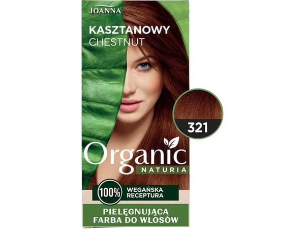 JOANNA_Naturia Organic conditioning hair dye without ammonia and PPD 321 Chestnut
