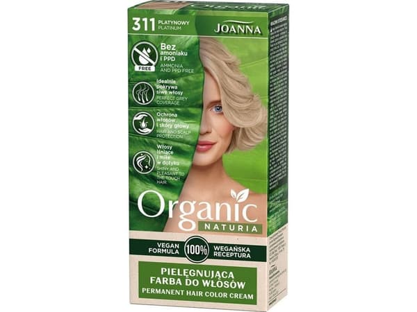 JOANNA PROFESSIONAL Joanna Naturia Økologisk pleiende hårfarge 311 Platinum