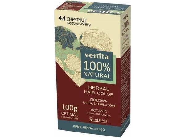 VENITA_Herbal Hair Color herbal hair dye 4.4 Chestnut Brown