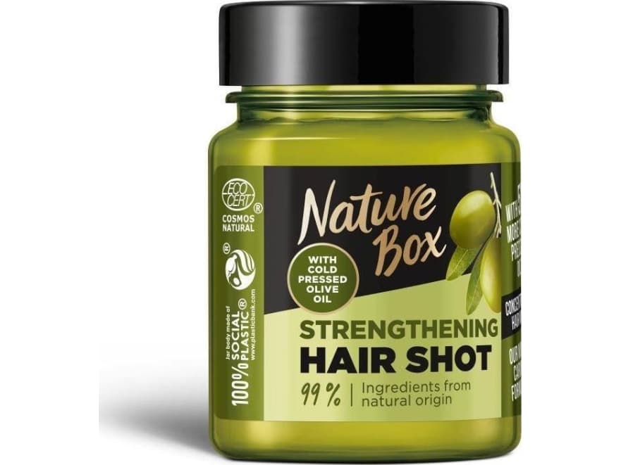 Nature Box NATURE BOX_Strengthening Hair Shot concentrated hair mask with more olive oil 60ml