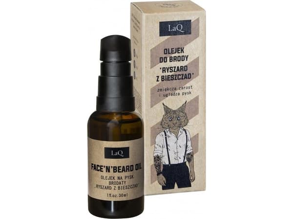 LAQ_Skjeggolje mykgjør ansiktshåret og jevner ut snuten Ryszard z Bieszczady 30ml
