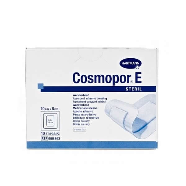 Hartmann Cosmopor E Steril Absorbent Adhesive Dressing 10x8cm 10 Units