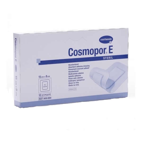 Hartmann Cosmopor E Steril Absorbent Adhesive Dressing 15x8cm 10 Units