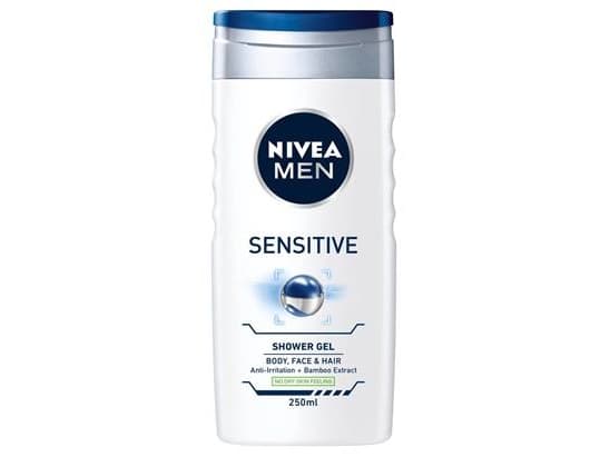 Nivea Men Sensitive Shower Gel Body & Hair 250 ml (man)