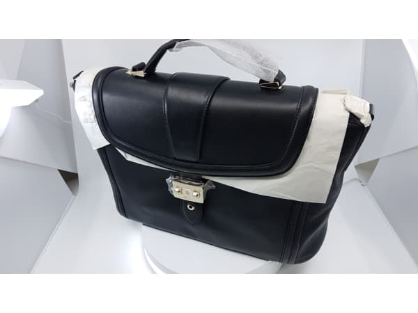 Lanvin Lancel, Lancel, Leather, Handbag, Juodas For Women