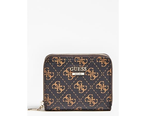 Guess Guess, Kamryn, Wallet, SLG Small Zip, Brown, For Women For Women