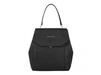 Piquadro Piquadro, Piquadro, Leather, Backpack, Black, Expandable, For Women For Women