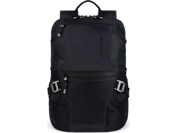 Piquadro Piquadro, PQM, Recycled Fabric, Backpack, Black, Unisex, 27 x 37 x 7 cm Unisex
