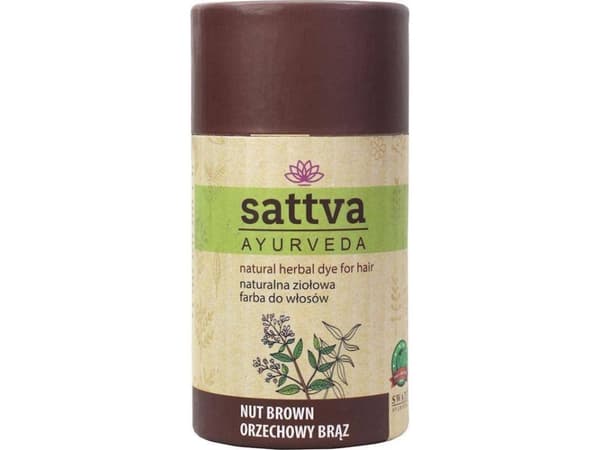 SATTVA_Natural Herbal Dye for Hair natural herbal hair dye Nut Brown 150g