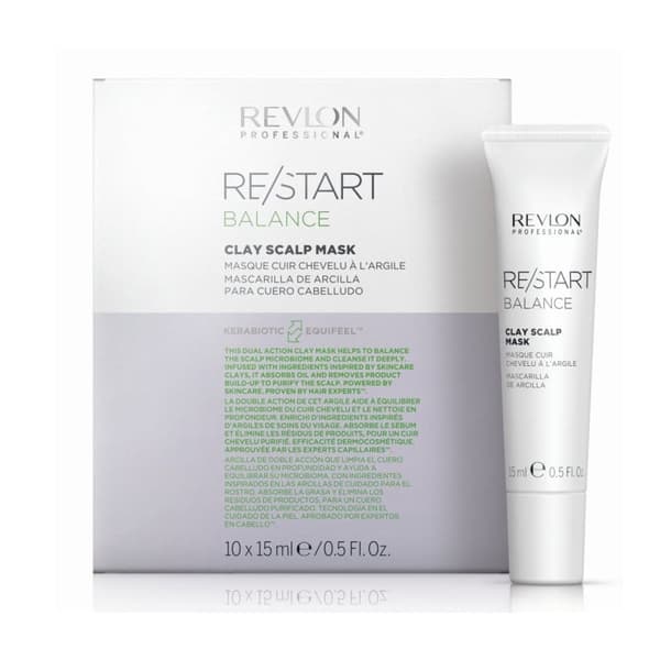 Revlon Professional Revlon Professional Restart Balance clay scalp mask 10x15ml - Skadat & Behandlat