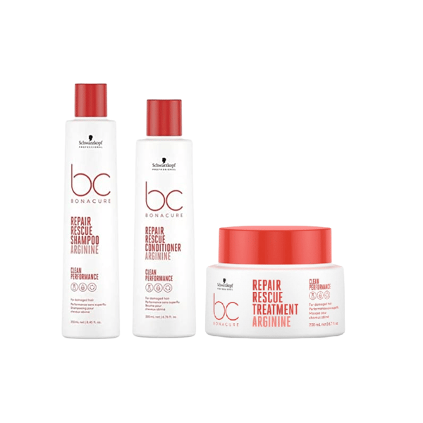 Schwarzkopf Schwarzkopf BC Bonacure Repair Rescue Trio 250ml + 200ml +200ml - Skadat & Behandlat