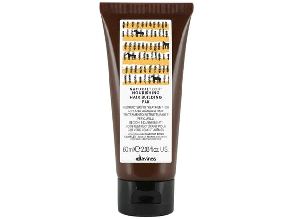 DAVINES_Naturaltech Nourishing Hair Building Pak korjaava naamio kuiville ja hauraille hiuksille 60ml