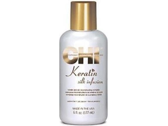 CHI Keratin Silk Infusion, Kvinnor, Skadat hår, Torrt hår, 15 ml, Återfuktande, Mjukgörande, Stärkande, Flaska, Cyclopentasiloxane, Cyclotetrasiloxan